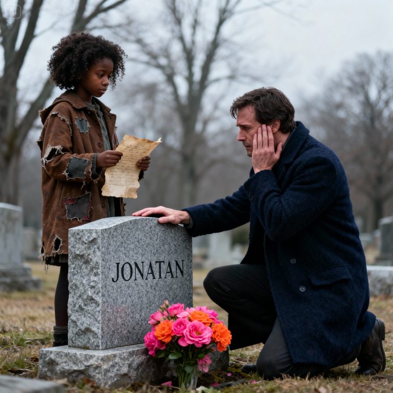 Une fille noire apparaît sur la tombe du père d’un milliardaire – ce qu’elle dit l’empêche de détourner le regard