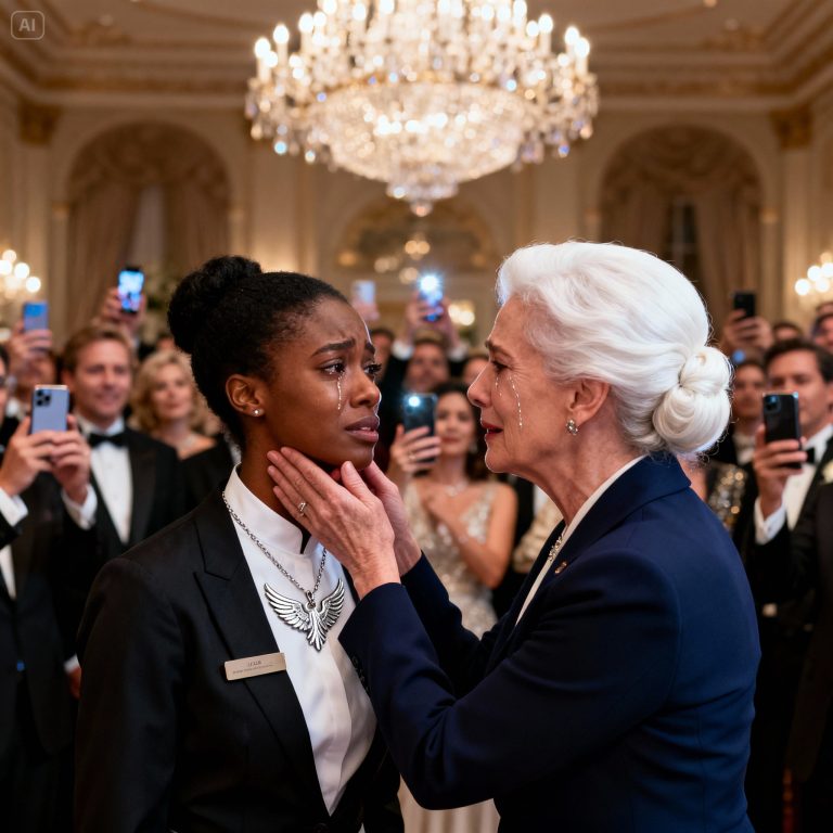 Une grand-mère milliardaire s&rsquo;est figée devant le collier d&rsquo;une jeune fille noire — puis elle a fondu en larmes et l&rsquo;a serrée dans ses bras !