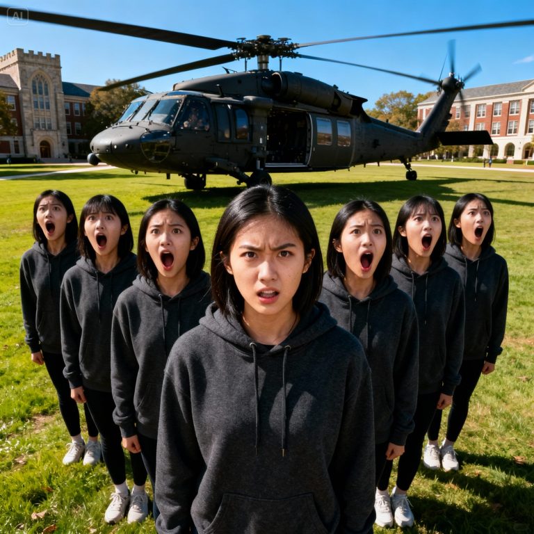 Ela era apenas uma estudante — até que os Black Hawks pousaram com seu nome na lateral.