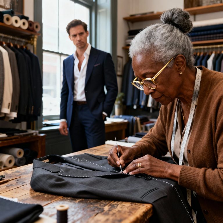 Un pauvre tailleur noir a réparé gratuitement le costume d’un milliardaire – le lendemain, des avocats ont pris d’assaut sa petite boutique