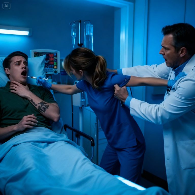 Une infirmière licenciée pour avoir sauvé un marine : 25 Hells Angels et deux hélicoptères l’ont escortée jusqu’à son domicile.