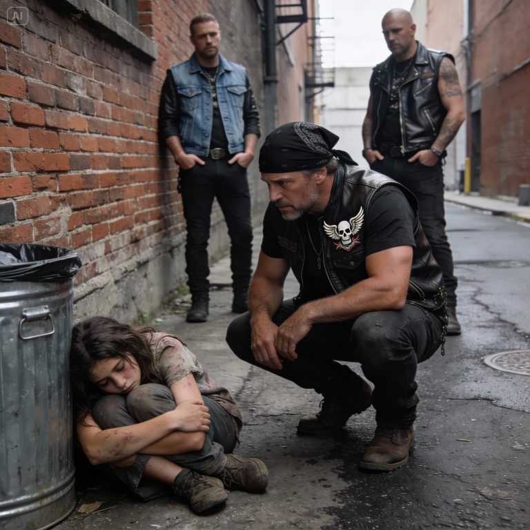 “Não tenho onde dormir esta noite” — sussurrou uma garota para um motoqueiro. 400 Hells Angels entraram em ação.