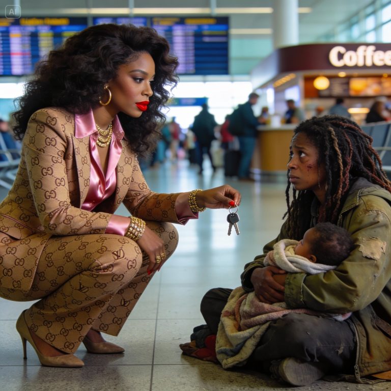 Perdi meu voo e vi uma linda mulher sem-teto com um bebê. Dei a ela minha chave, mas…