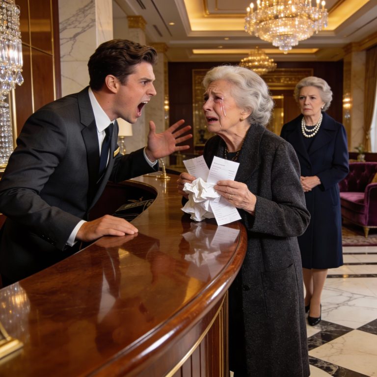 Balconista de hotel rasga reserva de mulher idosa – não sabia que ela era dona de toda a rede