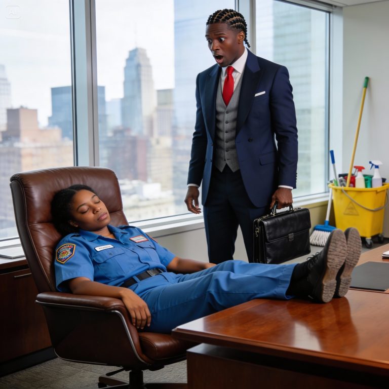 Bilionário com TOC pegou faxineira dormindo em sua cadeira… então ele tirou a liberdade dela