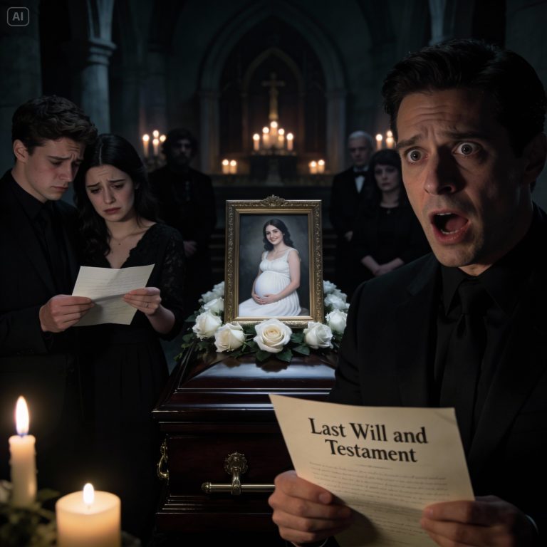 Ele levou a amante ao funeral da esposa grávida — então o advogado abriu o testamento dela e descobriu seus pecados.