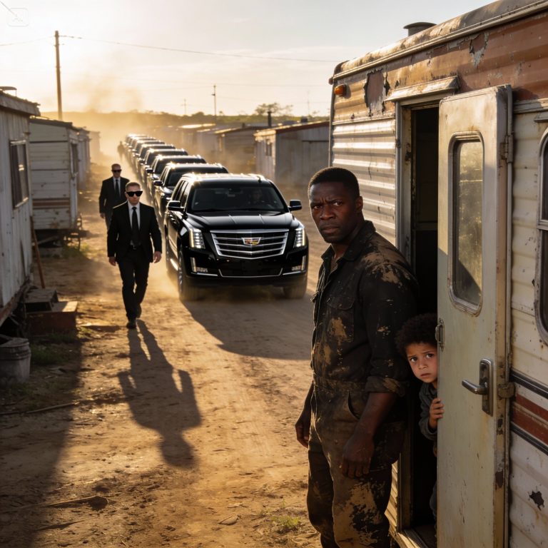 Pai negro em dificuldades conserta o motor do carro de uma mulher que estava na estrada — no dia seguinte, chegam 12 SUVs.