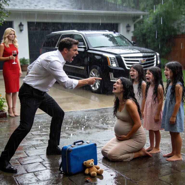 Sem saber que sua esposa grávida carregava o filho que ele desejava, ele pediu o divórcio e expulsou suas três filhas de casa.