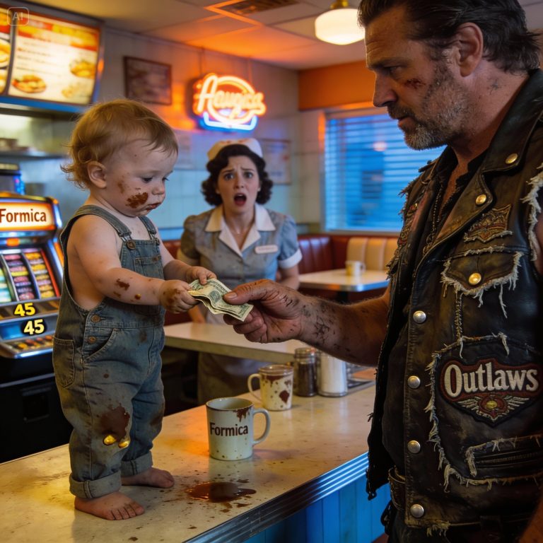 Menina paga um café dos Hells Angels com seu último dólar. O que ele fez em seguida mudou a vida dela.