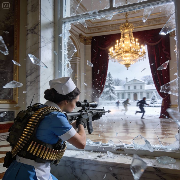 Ninguém sabia que a enfermeira noturna do chefe da máfia era uma atiradora de elite — até que insurgentes armados invadiram o hospital.