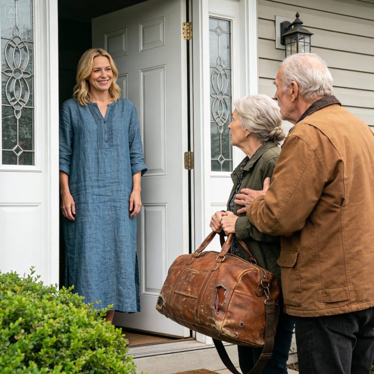 Casal de idosos fingiu ser sem-teto — apenas a nora que eles mais detestavam abriu a porta.