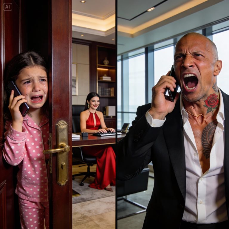 A garotinha ligou secretamente para o pai: “Ela está roubando de você!” — O chefe da máfia voltou de… e