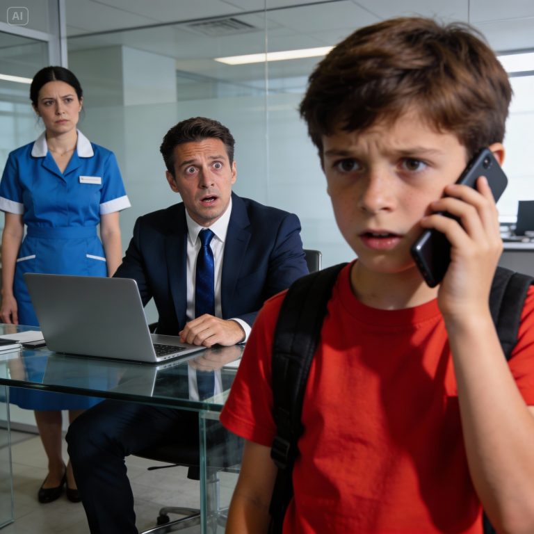 O FILHO DO ZELADOR ATENDE SECRETAMENTE A LIGAÇÃO… E SALVA O MAIOR NEGÓCIO DO CEO MILIONÁRIO