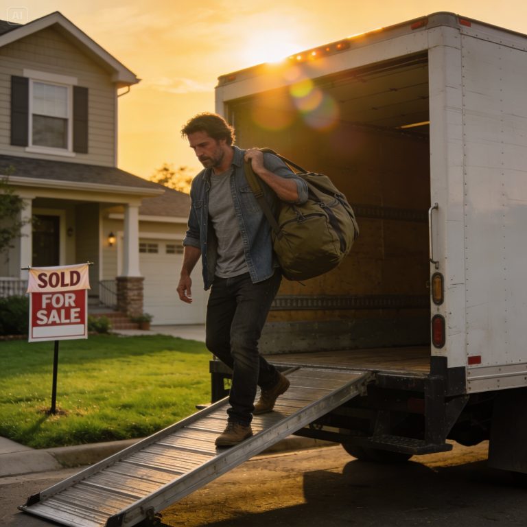 « Un père célibataire revient de la guerre — Une phrase de son voisin a tout changé »